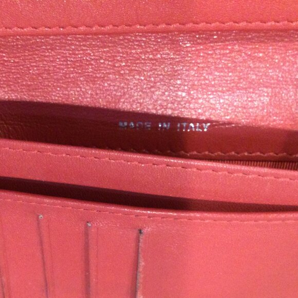 Chanel Patent Quilted Zip Pocket Wallet Coral - Picture 10 of 14